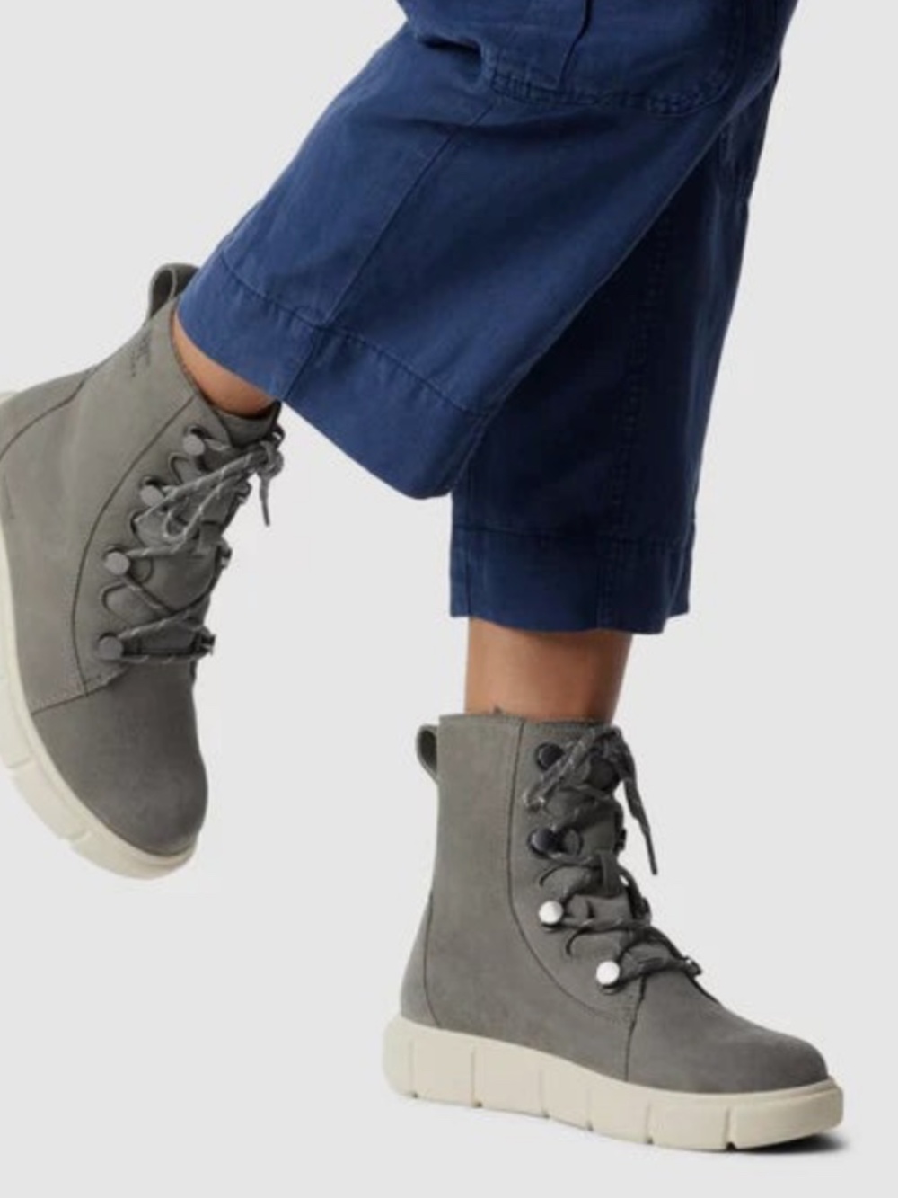 NWT Sorel Explorer III Joan Waterproof Gray Suede Boot size EU36.5 / US 5.5